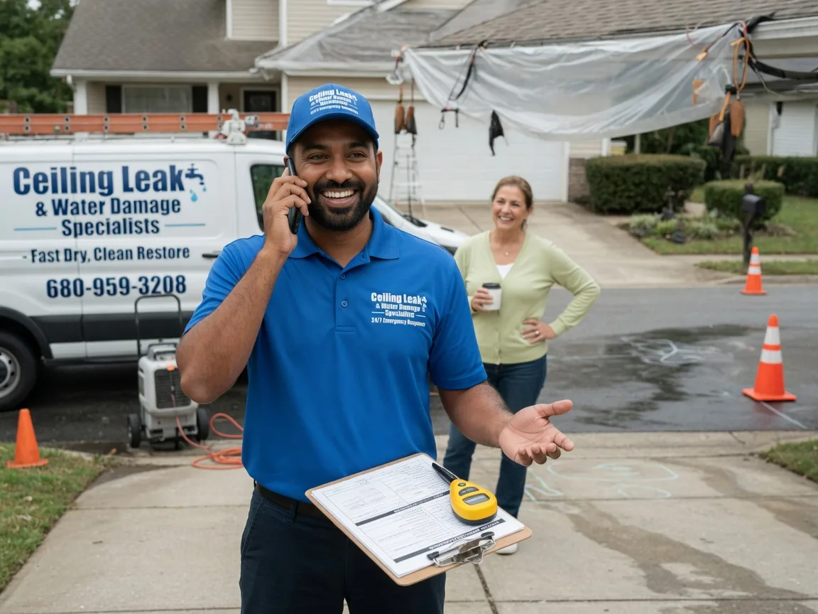 Ceiling Leak Cleanup Rush Springs, OK FAQs
